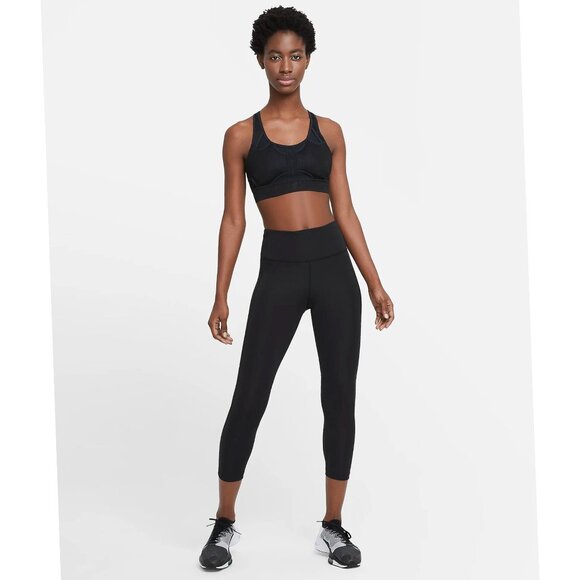 Nike Fast Women's Mid-Rise Crop‎ Running Leggings - Picture 1 of 8